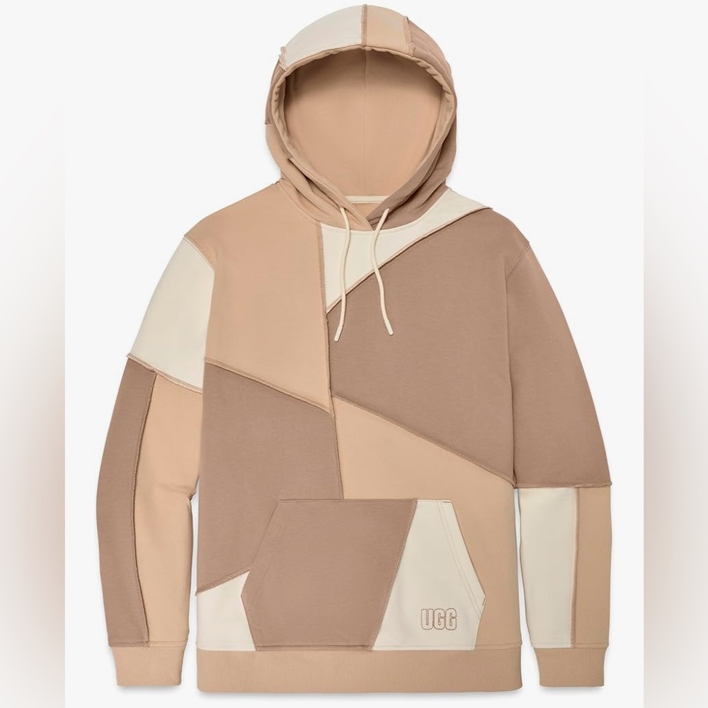 UGG Men's Patchwork Hoodie - Tan and Cream